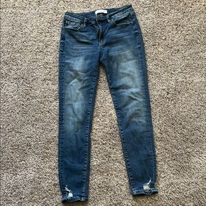 KanCan Medium Wash Distressed Skinny Jeans